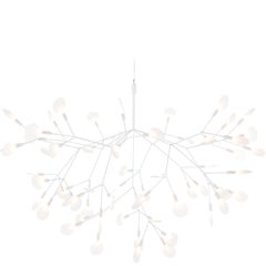 Moooi Heracleum II 98D Suspension Lamp in White with Polycarbonate Lenses
