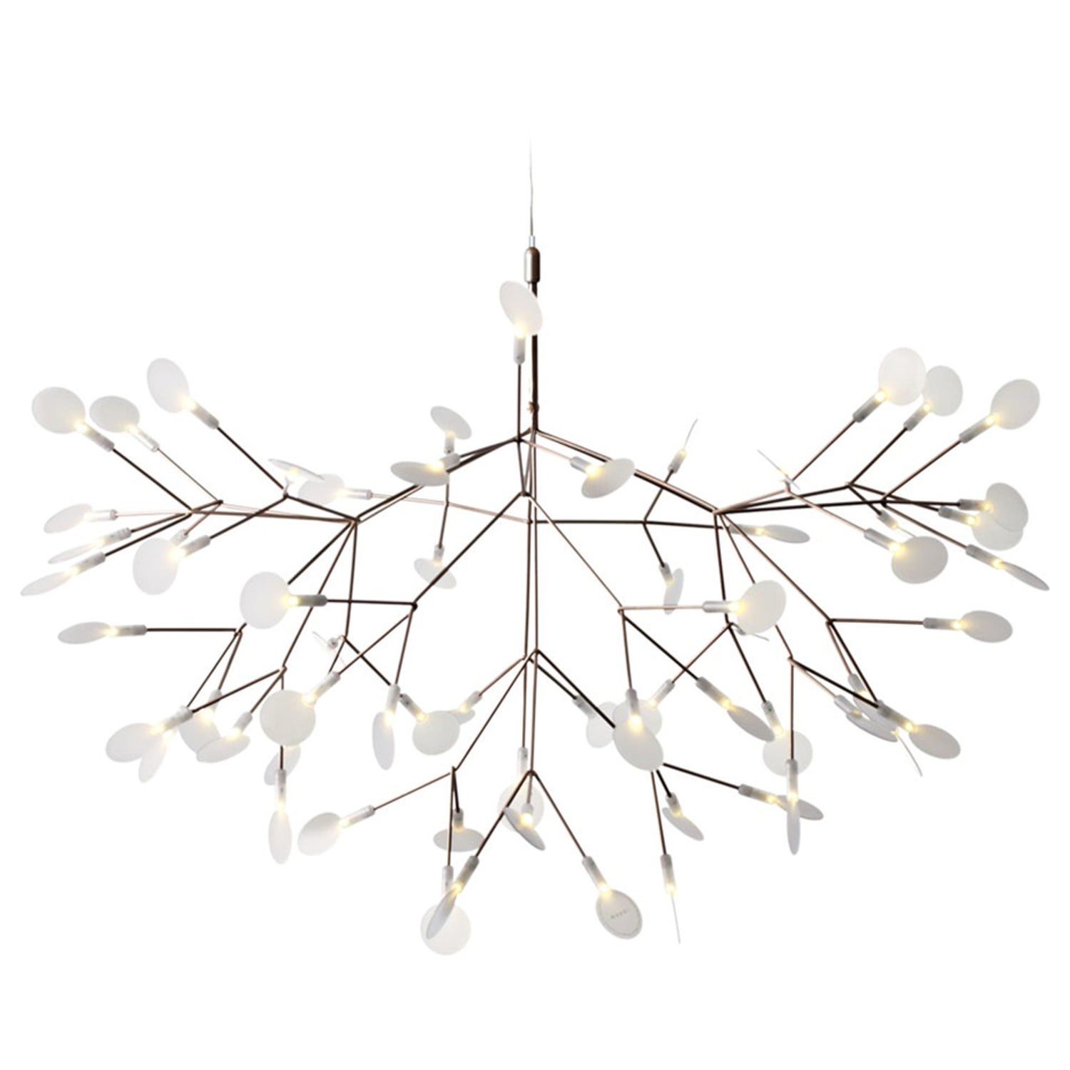 Moooi Heracleum II 98D Suspension Lamp in Copper with Polycarbonate Lenses  For Sale at 1stDibs | heracleum ii led suspension