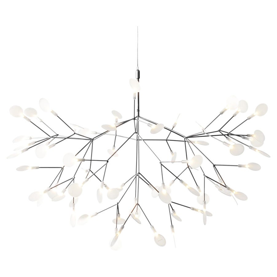 Moooi Heracleum II 98D Suspension Lamp in Nickel with Polycarbonate Lenses, 10m For Sale