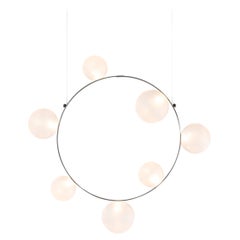 Petite lampe à suspension LED Moooi à bulles avec sphères dépolies et cadre en métal