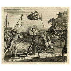 Jousting-Turnament in Japan, zu Ehren von Toyotomi Hideyoshi in Jurazu, 1669