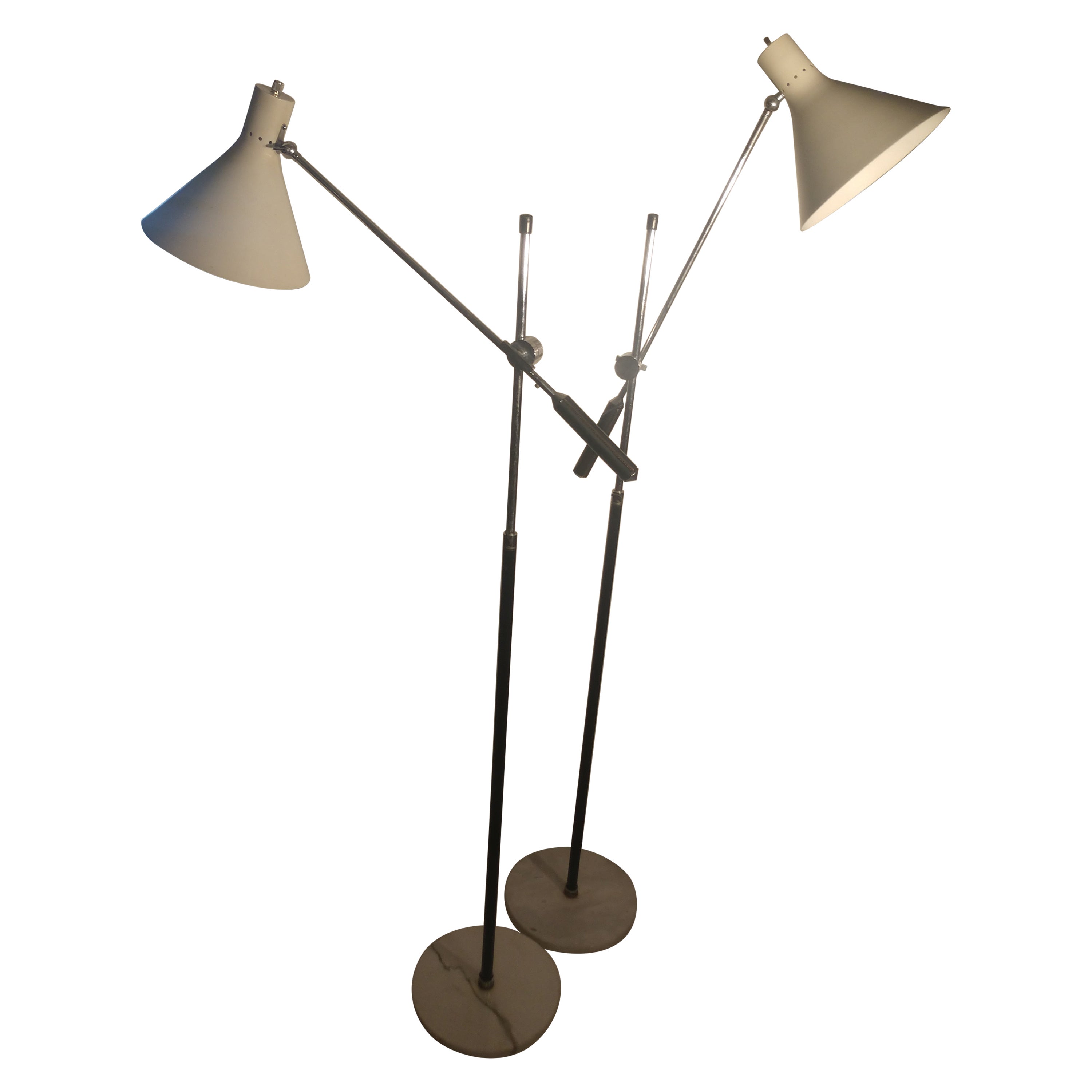 Pair of Mid-Century Modern Floor Lamps at 1stDibs