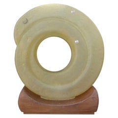 French Modern Fiberglass Lamp Inspired by Andre Cazenave