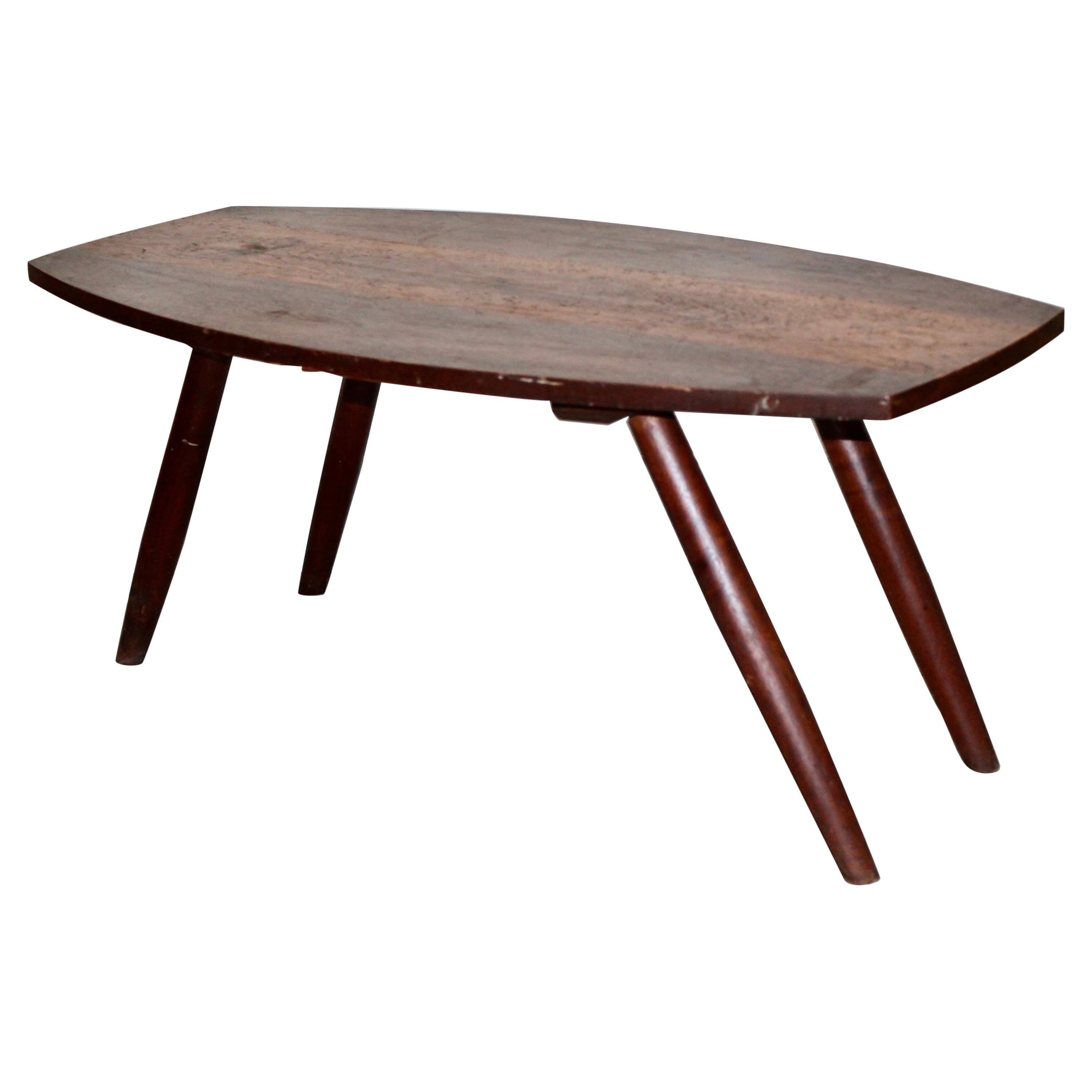 Early George Nakashima 'Turned Leg' Coffee Table For Sale