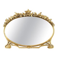 Stunning 19th Century Giltwood Overmantle Mirror