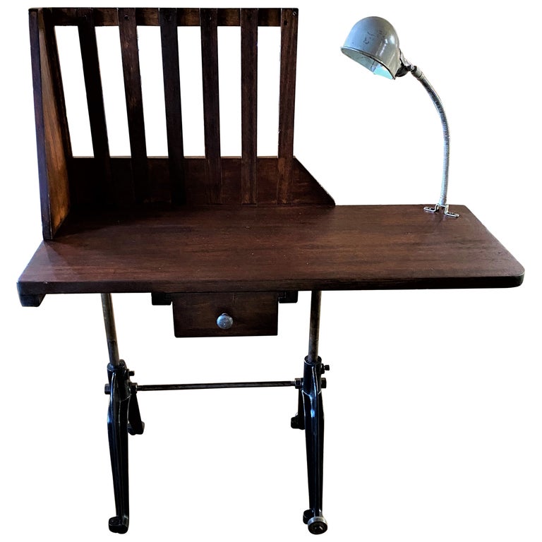 Vintage Industrial Desk For Sale at 1stDibs