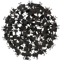 Marc Weinstein Mid Century Starburst Wandskulptur circa 1960er Jahre