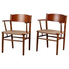 Pair of Børge Mogensen Arm Chairs