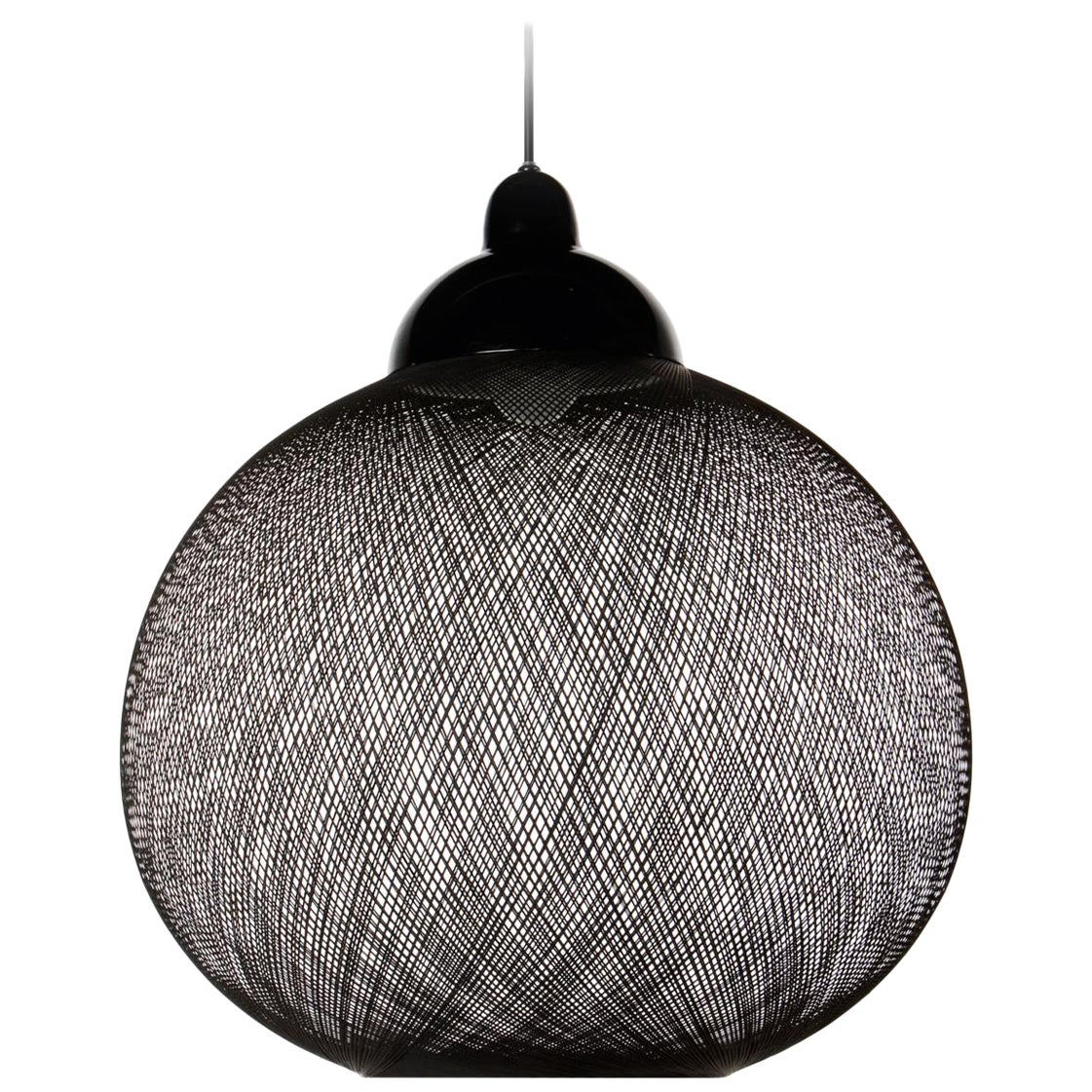 Moooi Non Random Small Black Suspension Lamp in Aluminum and Fiberglass, 10m For Sale