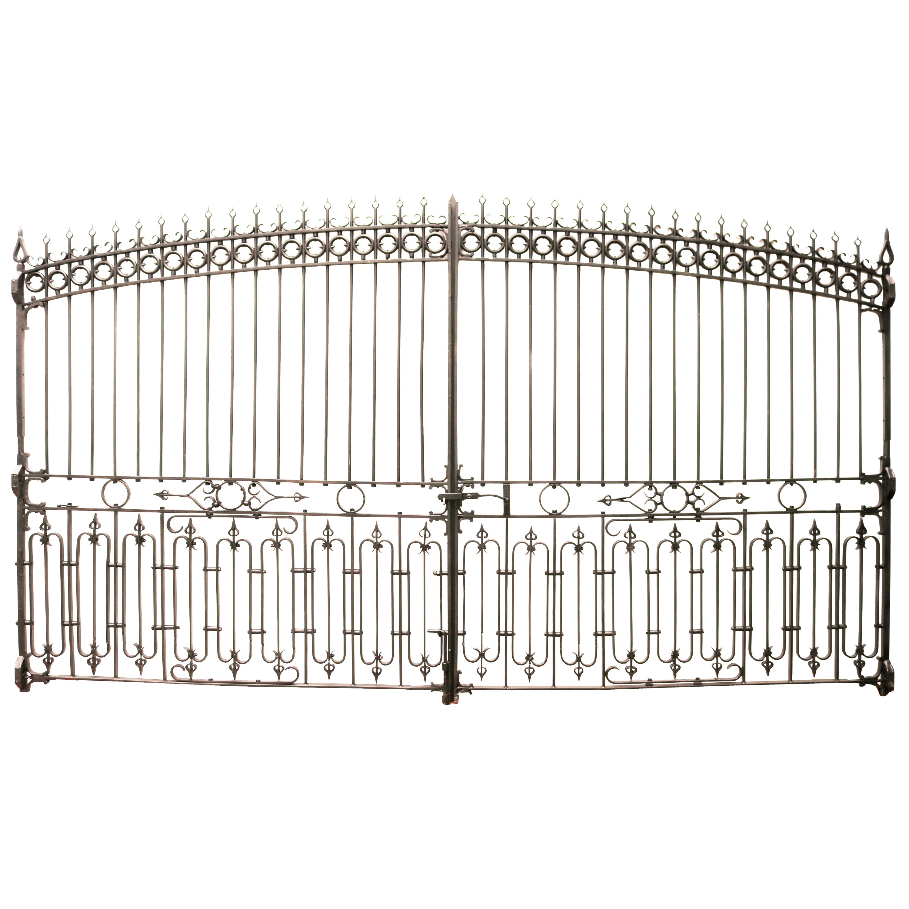 Set of Reclaimed Wrought Iron Gates For Sale
