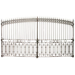 Antique Set of Reclaimed Wrought Iron Gates