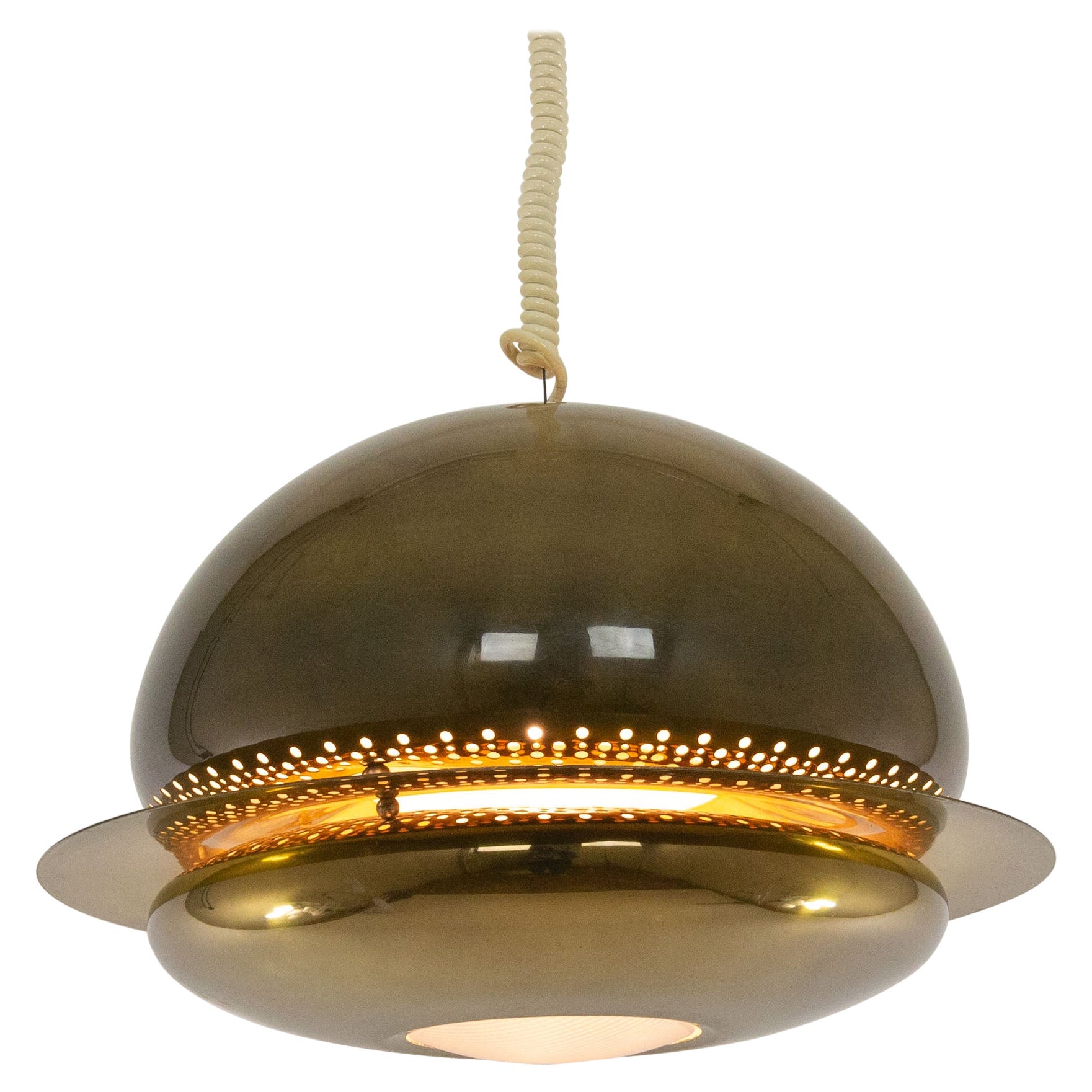 Brass Nictea Pendant by Afra and Tobia Scarpa for Flos, 1960s