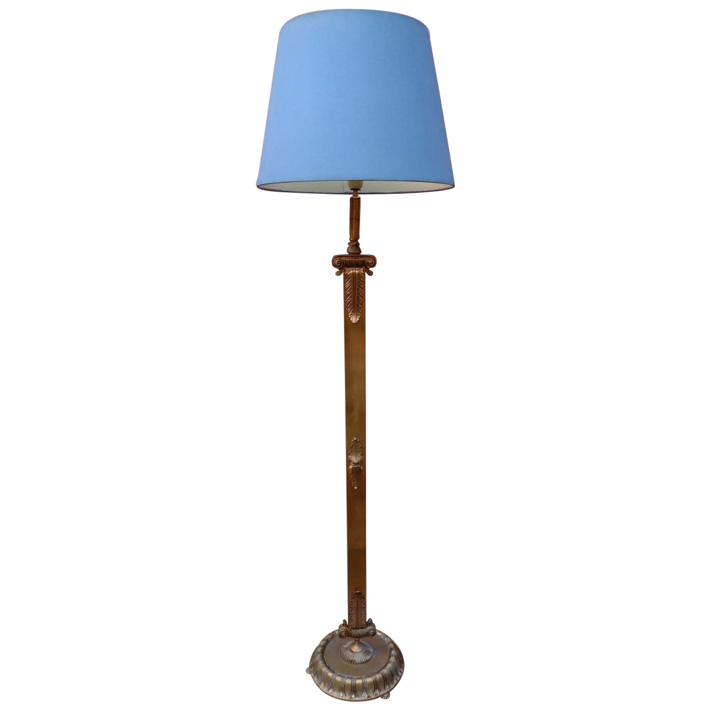 Brass Floor Lamp, Italy, 1930s For Sale