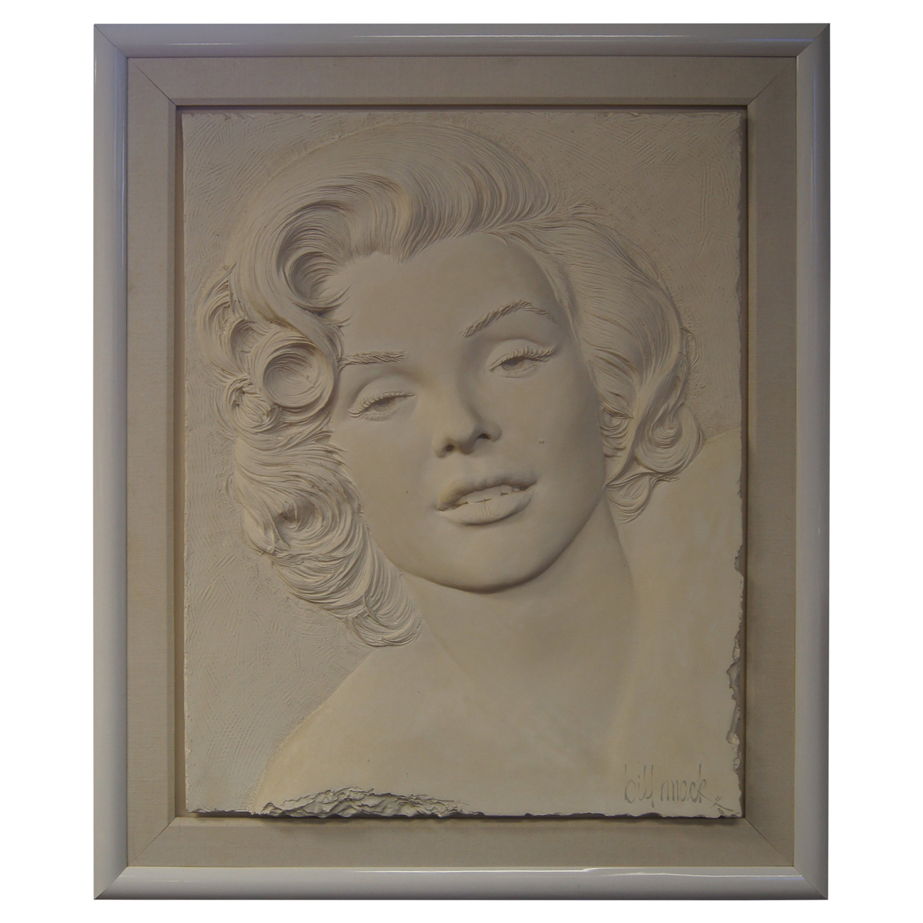 Bas Relief of Marilyn Monroe by Bill Mack