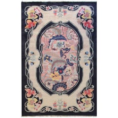 Antique Art Deco Chinese Carpet, Perfect Nature