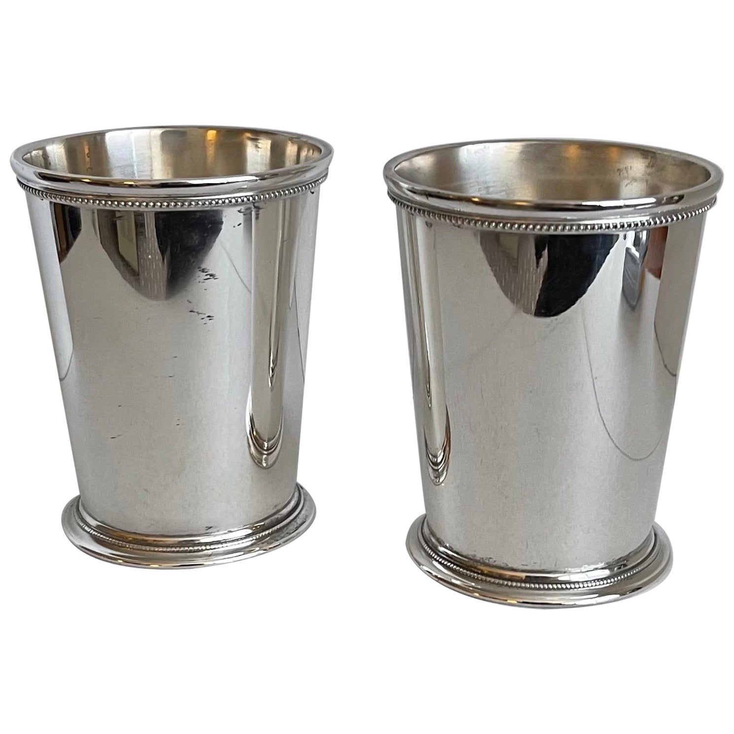 Pair of Patrick Henry Silver Julep Cups