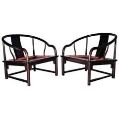 Asian Modern Lounge Chairs Style of Michael Taylor 