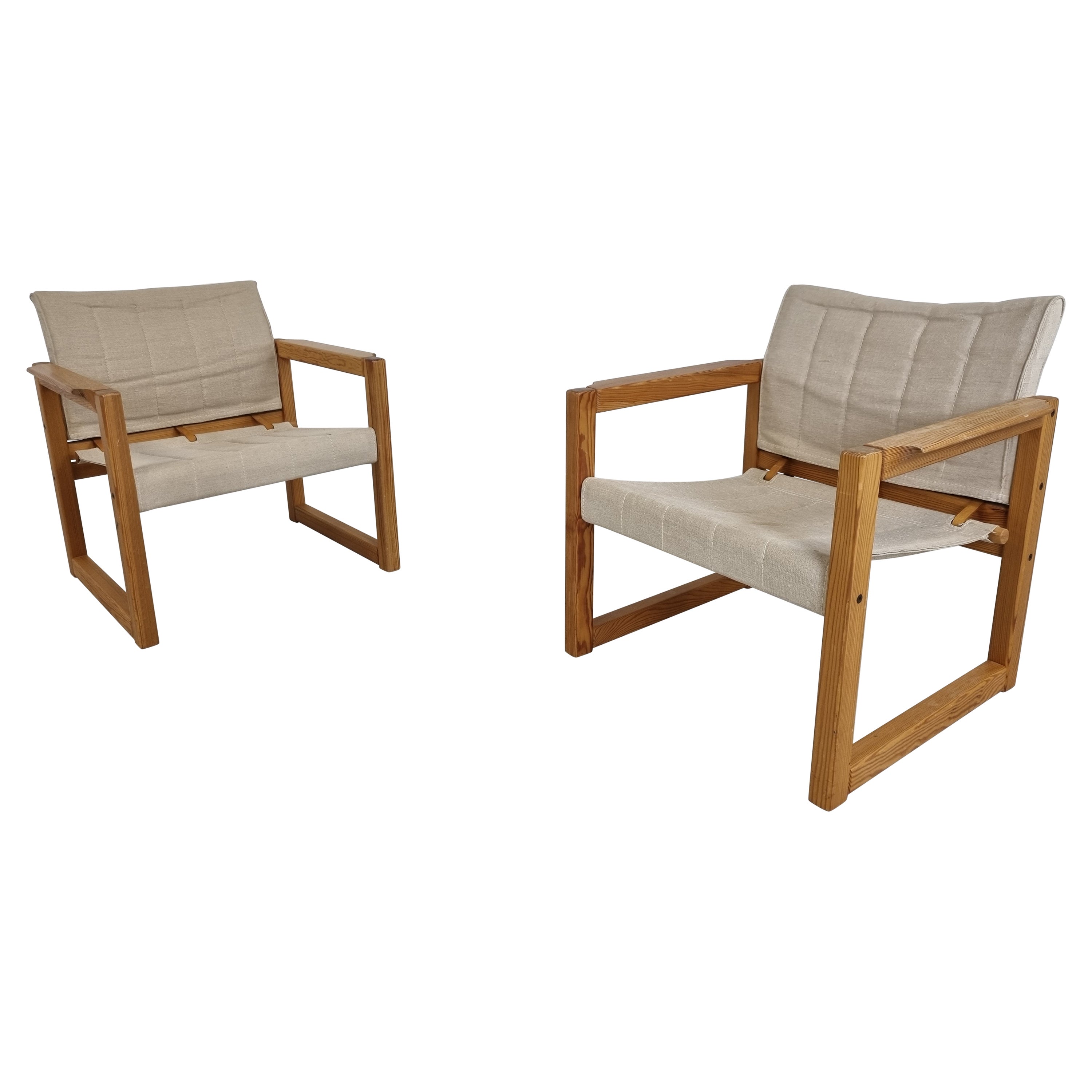 Pair of Diana Armchairs Designed by Karin Mobring for Ikea, 1970s