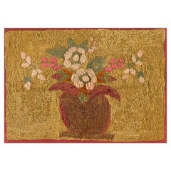 Antique American Hooked Rug 2' 3''x3' 1''