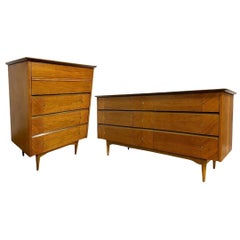 Mid-Century Modern Dresser Drawer Bedroom Set