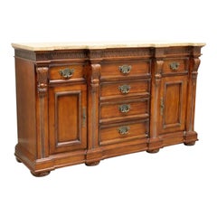 HICKORY WHITE Monumental Legends II Marble Top Credenza / Sideboard 