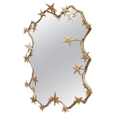 Mirror "Aux Étoiles" in Bronze by Joy de Rohan Chabot