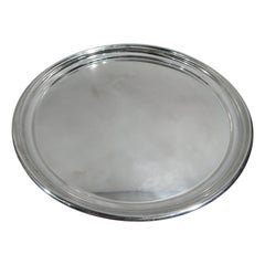 Cartier Large and Modern Sterling Silver Tray
