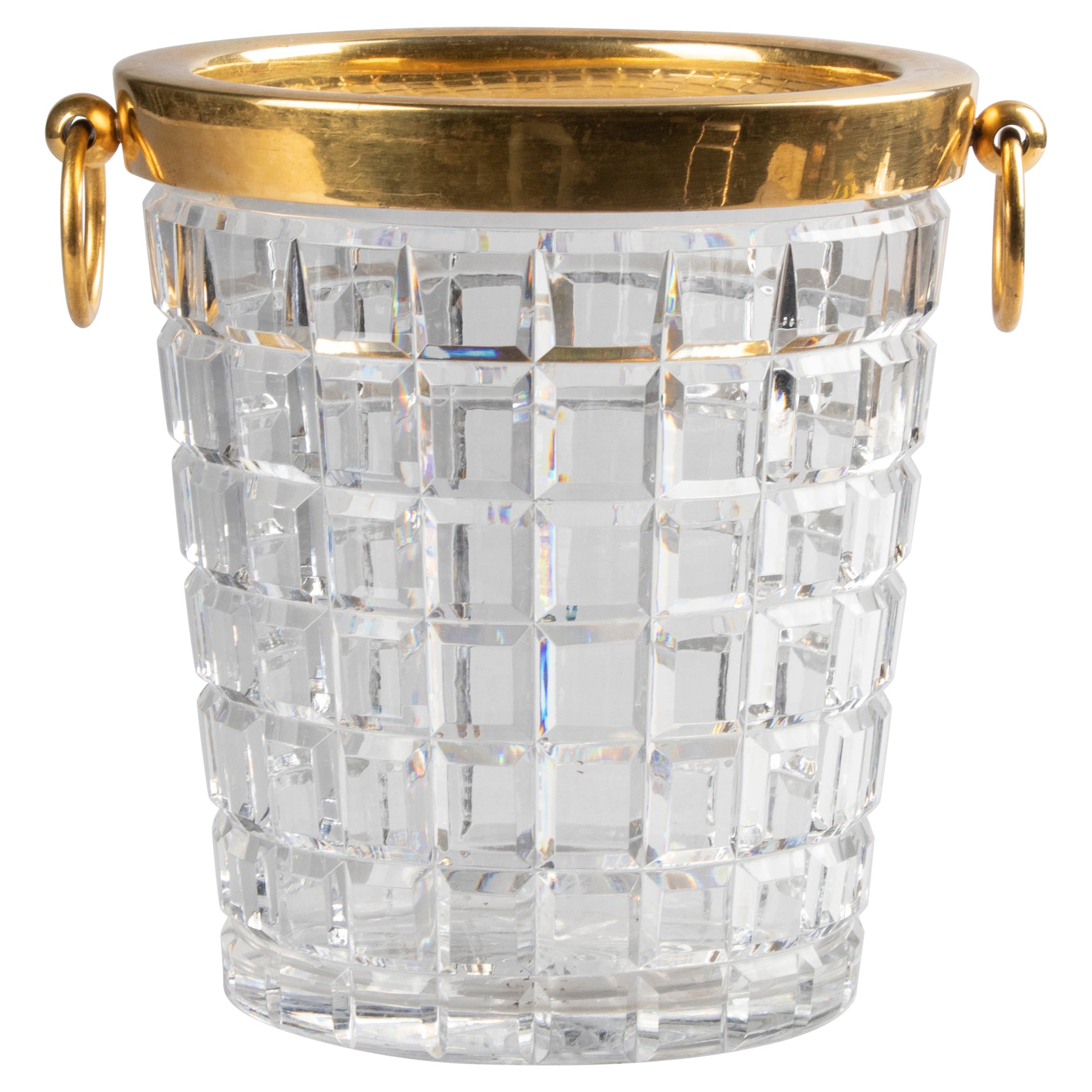 Mid-Century Modern Crystal Champagne Bucket
