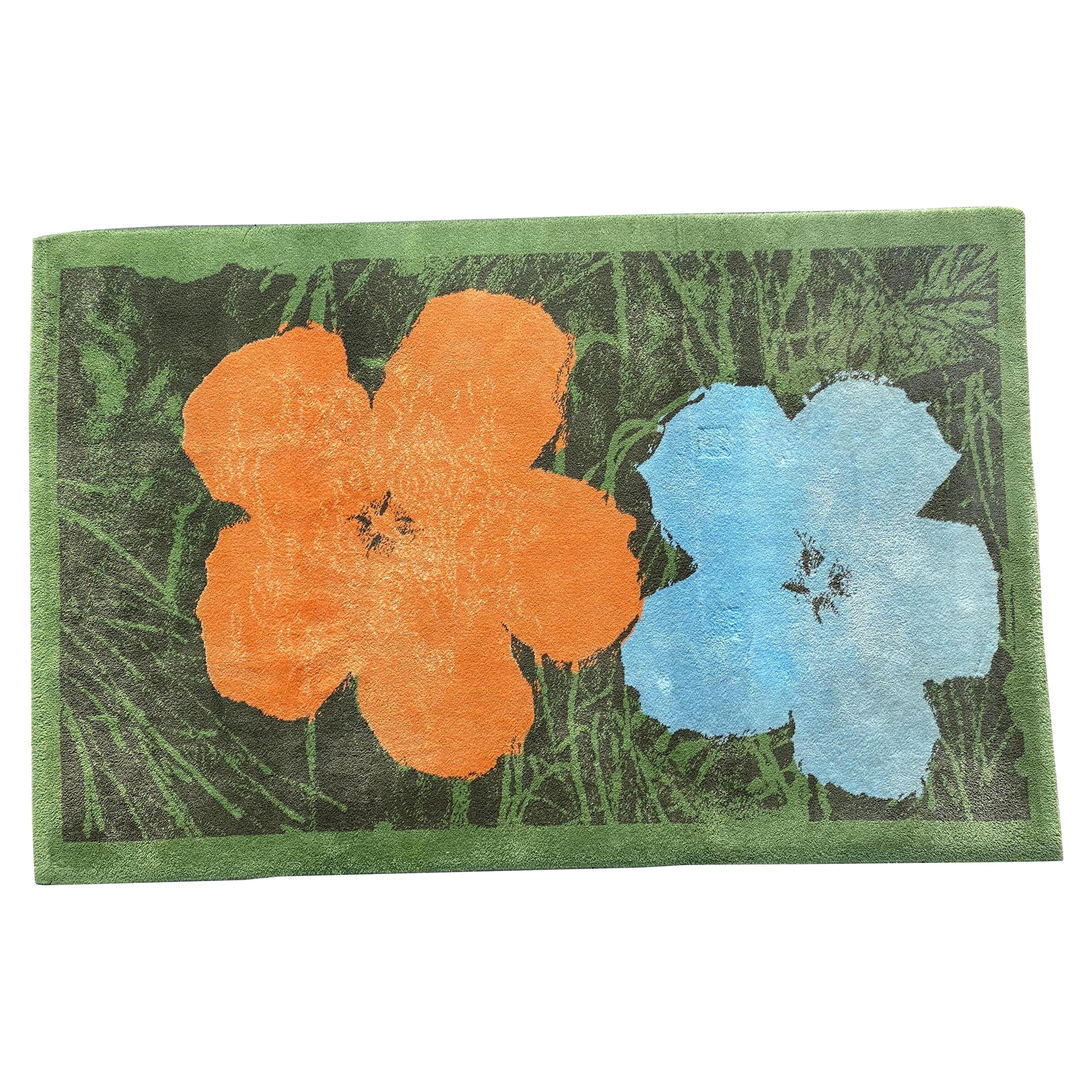 Andy Warhol Flowers Carpet For Sale