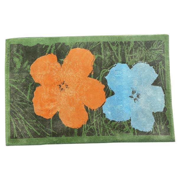Warhol Rug Andy Warhol Flowers Carpet For Sale at 1stDibs | andy warhol carpet