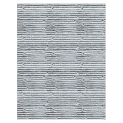 Timeless Style Customizable Labyrinth Weave Rug in Ash Large