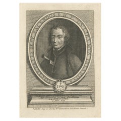 Antique Portrait of William Ireland, Jesuit and Martyr from Lincolnshire, England, 1805