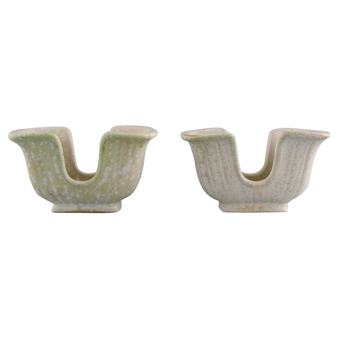 Gunnar Nylund for Rörstrand, a Pair of Decorative Bowls in Glazed Ceramics