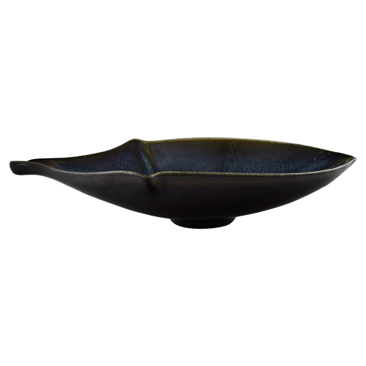 LÖVA, Gustavsberg, Gabi Citron-Tengborg, Bowl in Glazed Ceramics, 1960s For Sale