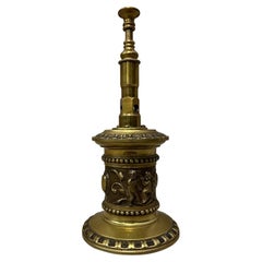 Antike antike Zigarrenschliff-Tischplatte aus Bronze/Brass, Counter