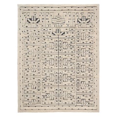 Contemporary Swedish Skvattram Style Rug by Doris Leslie Blau