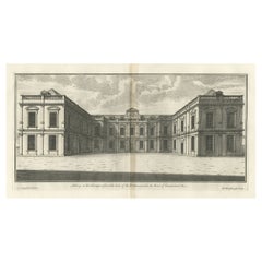 Antique Print of Althorp, Previous Home of Lady Diana Spencer in England, 1725