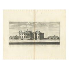 Antique Print of Duncombe Park by Campbell, 1725