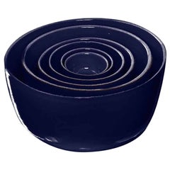 GIRO, Julie Richoz, Set of 6 Blue Ceramics Bowls