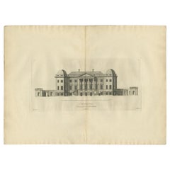 Foremarke Hall, ein georgianisch-palladianisches Haus in South Derbyshire, England, ca. 1770