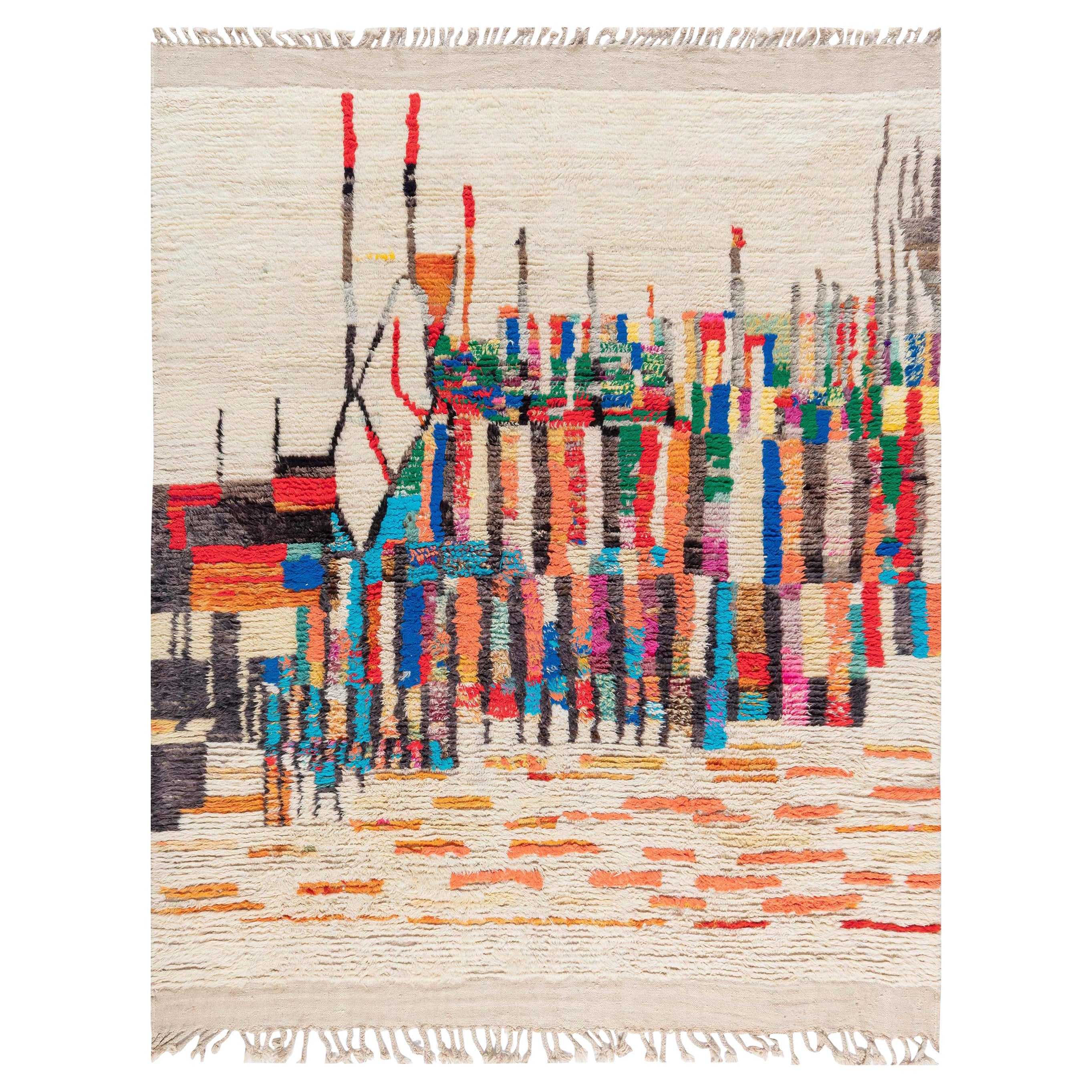 Tapis marocain moderne de la collection Doris Leslie Blau en vente