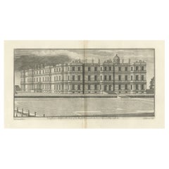 Antique Print of Longleat in Wiltshire, England, 1725