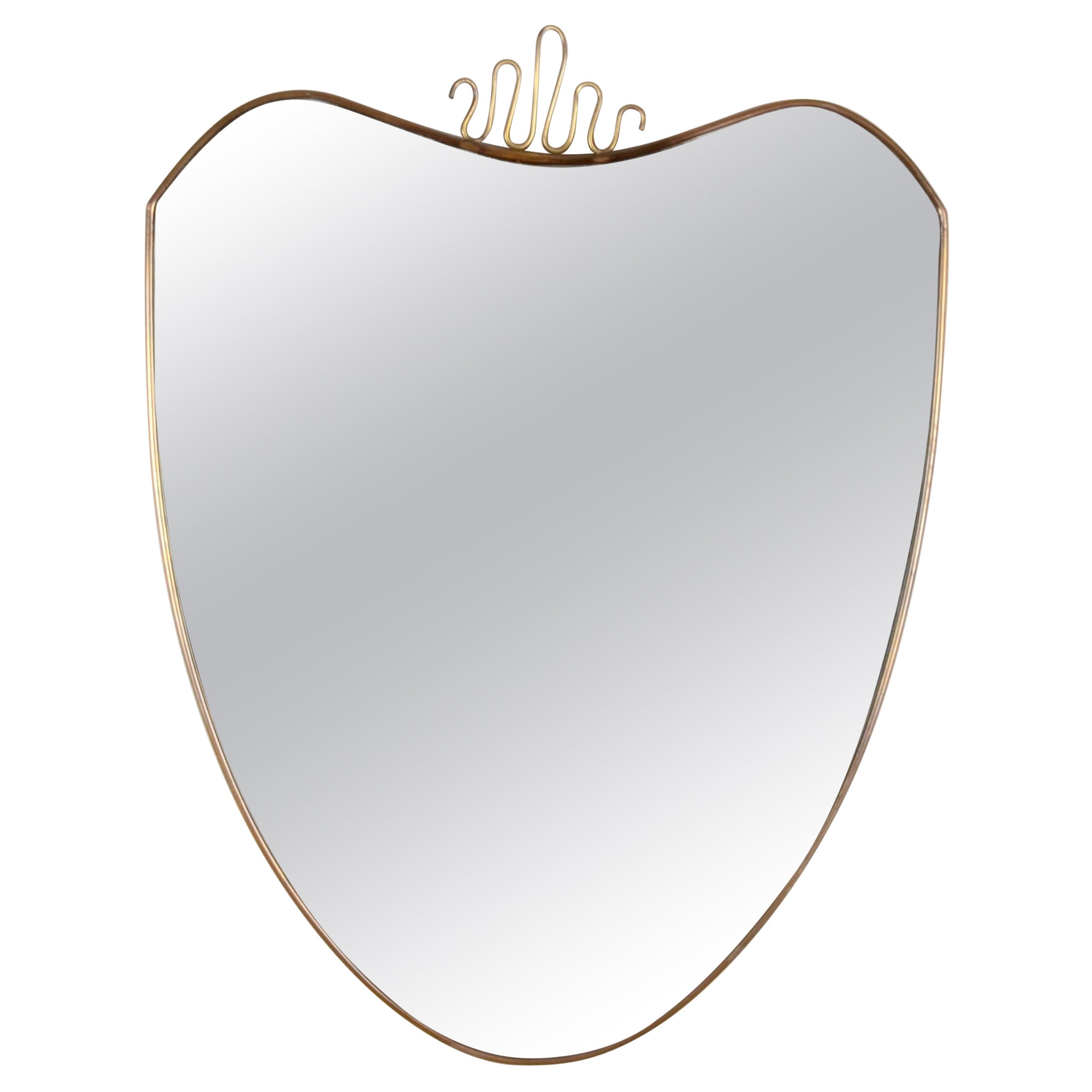 Specchio, Ottone, Italia, metà del 1900