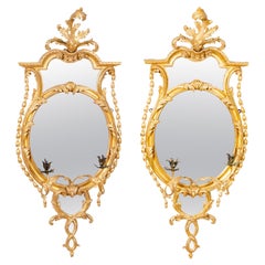 Pair of George III Giltwood Girandole Mirrors