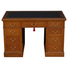 Maple & Co. Mahogany Pedestal Desk