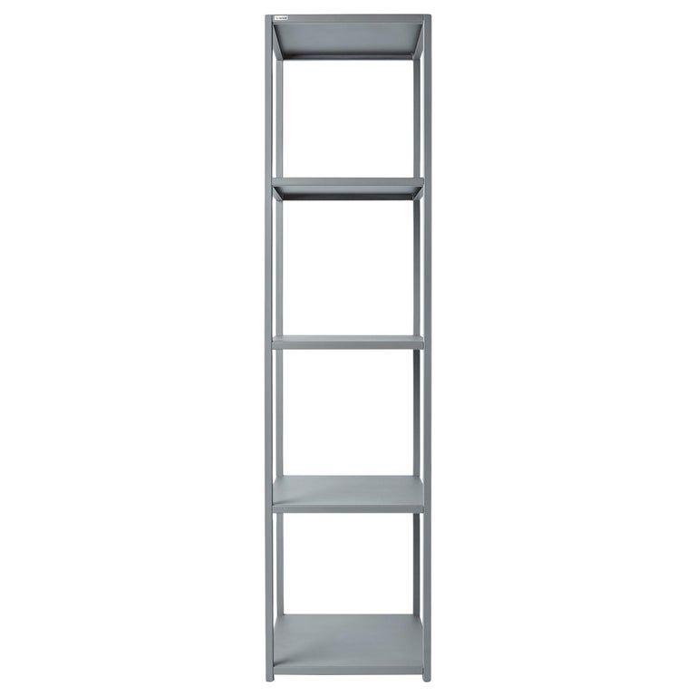 Silver Tower Open Shelving Unit For Sale
