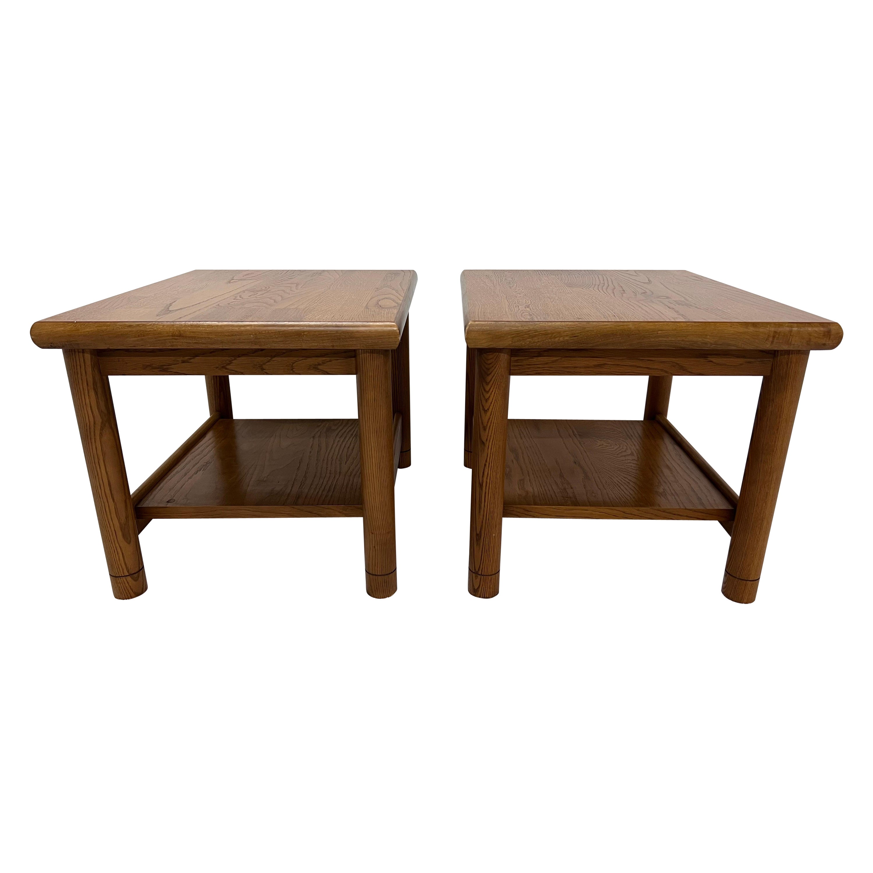 Mid-Century Lane Altavista Oak Side Tables, 1970s - a Pair For Sale