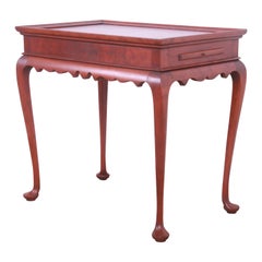 Eldred Wheeler Queen Anne Cherry Wood Tea Table