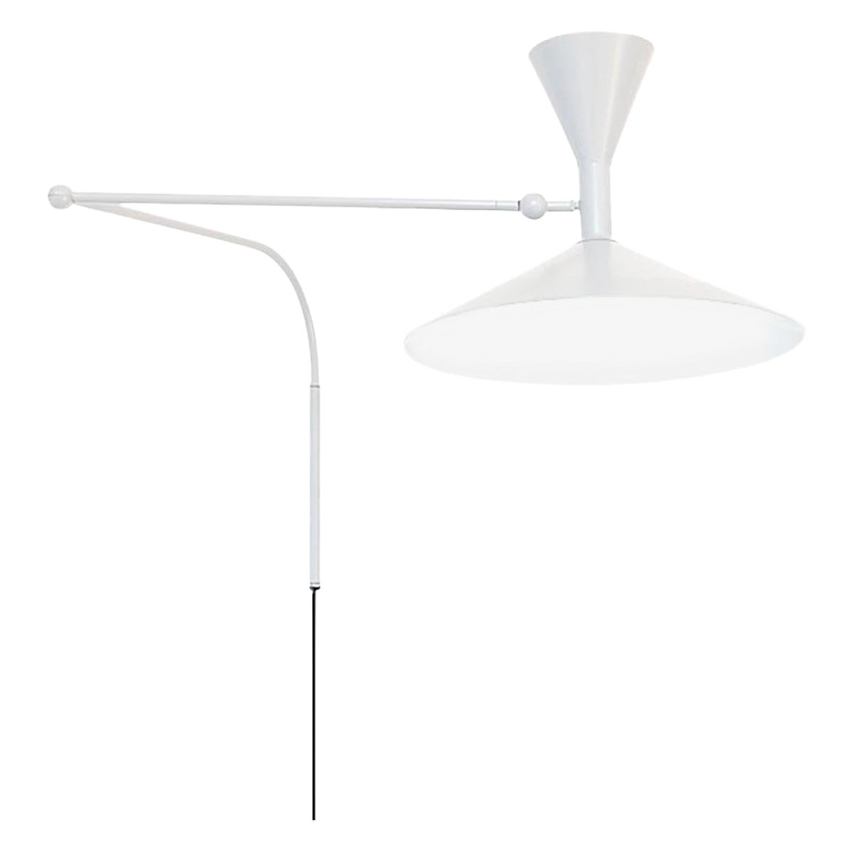 Lampe murale Le Corbusier « Lampe de Marseille » en blanc pour Nemo