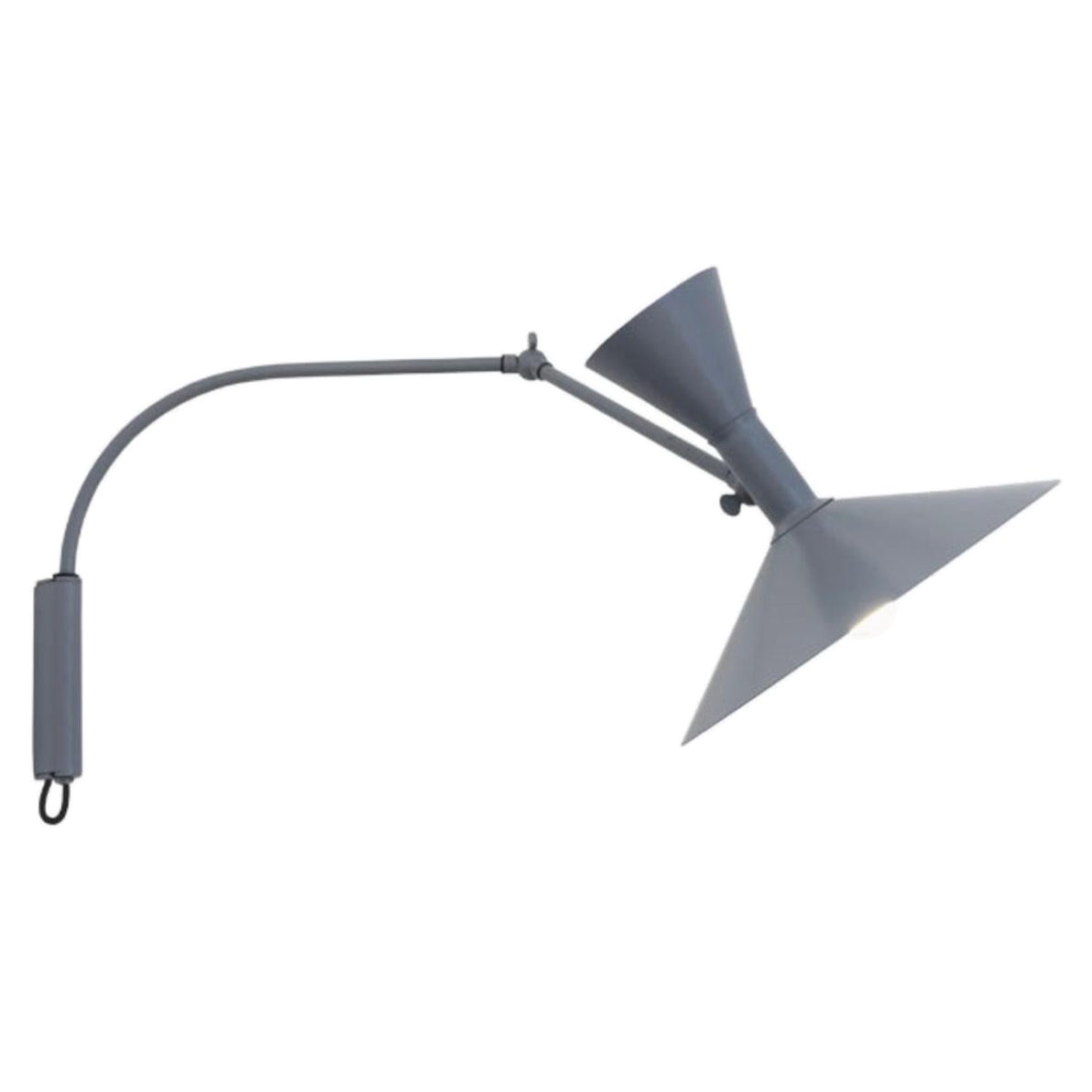 Small Le Corbusier 'Lampe De Marseille Mini' Wall Lamp for Nemo in Gray For Sale